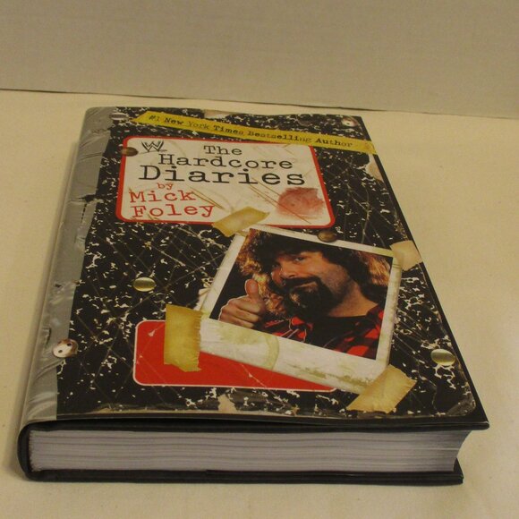WWE Mick Foley Hardcore Diaries Black White Graphic Personal WWF Wrestling Book - Picture 3 of 8